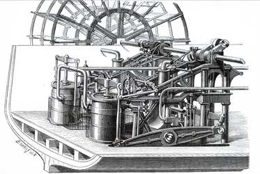 Eine Schiebermotor