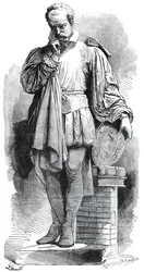 Eine Statue von Bernard Palissy