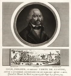 Adam Philippe, Comte de Custine, französischer Revolutionsgeneral, wegen Verrats hingerichtet 1793