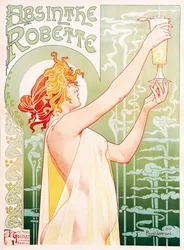 Werbeplakat für Absinth Robette