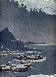Allegorie der schwedischen Nationalhymne, um 1900