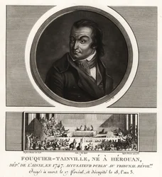 Antoine Quentin Fouquier-Tainville, öffentlicher Ankläger, Revolutionstribunal, guillotiniert 1795