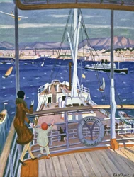 Ankunft des Liners Chantilly im Hafen von Marseille