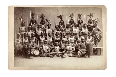 Vortrag einer Ashanti-Gruppe, Deutschland, 1890er Jahre