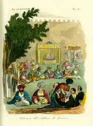 Audienz beim Sultan von Bornu