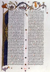 Bibel Seite 36 Zeilen von Gutenberg, Mainz