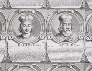 Boleslaw V, der Keusche, und Leszek II, der Schwarze, Nr. 27 und 28 aus 