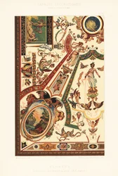 Deckenmalerei in der Uffizien-Galerie, Florenz