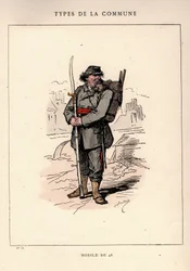 Pariser Kommune: Kostüm des Mobiles von 1848 in „Les Communeux“