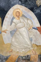 Anastasis-Fresko (Detail), Kirche des Heiligen Erlösers in Chora, Parekklesion