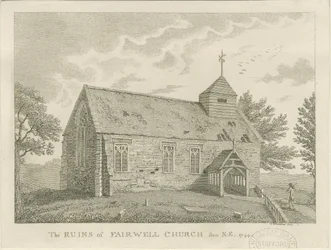 Farewell Kirche: Gravur, 1744