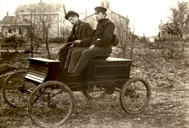 Hull Brothers Automobil, Vereinigte Staaten, ca. 1903 (s/w Foto)