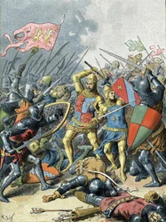 König Johann II. der Gute in der Schlacht von Poitiers (1356)