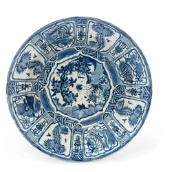 Große "kraak porselein" Schale, Wanli-Periode, 1573-1619