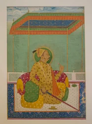 Maharaja Ajit Singh, Gemälde, Mehrangarh-Fort, Jodhpur, Rajasthan, Indien, Asien (Foto)