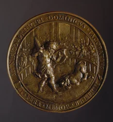 Medaille zur Erinnerung an die Pest, die Rom in den Jahren 1656-1657 erfasste