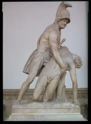 Menelaos stützt den Körper des Patroklos, römische Kopie eines griechischen Originals