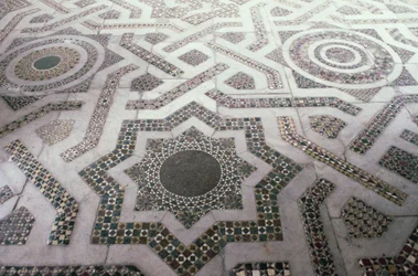 Mosaikboden in der Kathedrale von Monreale, Sizilien