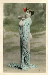 Nackte Frau, etwa Anfang der 1900er Jahre (Postkarte)