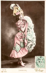 Alte Postkarte/Lawlor/Schauspielerin