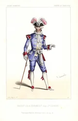 Paul Grassot als Tourangeot in Sylvandire von Leuven/Vanderburch, Theatre du Palais-Royal
