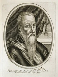 Porträt des Herzogs von Alba (1507-1582) (Gravur)