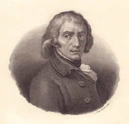 Porträt des italienischen Dichters Giuseppe Parini (1729-1799), Kupferstich von Piotti nach einer Zeichnung von Andrea Appiani