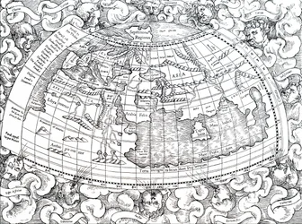 Ptolemäus von Alexandrias Karte der damals bekannten Welt