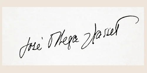 Unterschrift von José Ortega y Gasset