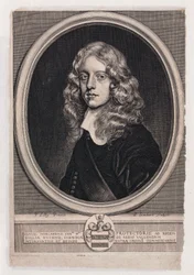 Sir Samuel Morland, englischer Diplomat, Mathematiker und Erfinder, ca. 1660