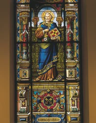 Buntglasfenster des Heiligen Petrus, Stockholm, Schweden
