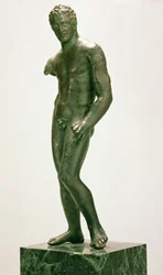 Statuette eines männlichen Boxers, griechisch, ca. 400-375 v. Chr.