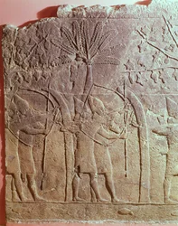 Die Belagerung von Alammu durch die Armee von Sanherib (704-681 v. Chr.) (Detail)