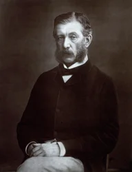 Dreiviertelporträt des schottischen Hochstaatsbeamten Sir James Fergusson, Gouverneur von Bombay
