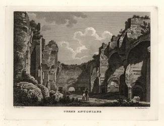 Ansicht der Ruinen der Caracalla-Thermen, Rom