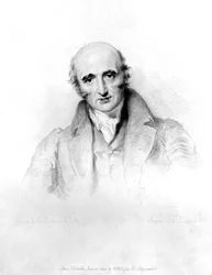 William Hyde Wollaston, englischer Chemiker und Metallurg, ca. 1820er Jahre Gravur von Lewis nach einem Gemälde von Sir Thomas Lawrence (1769-1830) von William Hyde Wollaston (1766-1828), englischer Chemiker und Metallurg