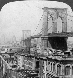 Brooklyn Bridge, New York, USA, 1901