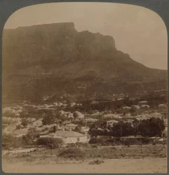 Kapstadt und Tafelberg, westlich vom Fuß des Signal Hill, Südafrika, 1902