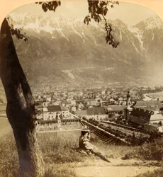 Malerisches Innsbruck, die Hauptstadt von Tirol, Österreich..., 1898