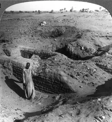 Die Ziegelkammern von Pithom, gebaut von hebräischen Sklaven, Ägypten, 1905