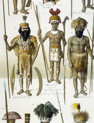 Australische Ureinwohner in Staatskleidung