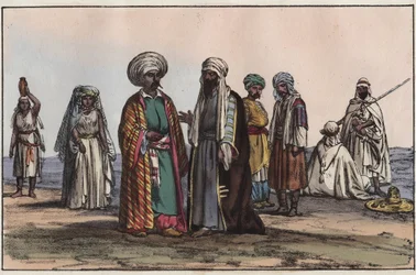 Beduinen - Stich aus „Usi e Costumi di Tutti i Popoli dell