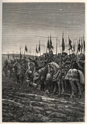 Vor der Schlacht von Azincourt - Hundertjähriger Krieg: Schlacht von Azincourt (Pas-de-Calais) 25. Oktober