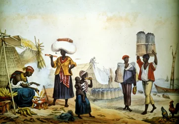 Brasilien, Straßenverkäufer von Kohle und Erz
