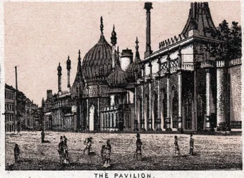 Brighton, England: Blick auf den Pavillon. in „Die Welt illustriert 168 Ansichten“. Undatiert (spätes 19. Jahrhundert)