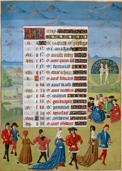 Kalender: der Monat Mai, Tänze und Spiele