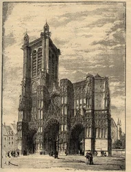 Kathedrale Saint-Pierre-et-Saint-Paul de Troyes - Champagne-Ardennes - Gravur in 