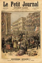 Feier des Einzugs der napoleonischen Armee in Mailand am 8. Juni