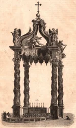 Ziborium in Sankt Peter in Rom, Italien