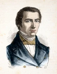 Claude Frederic Bastiat, klassischer liberaler Theoretiker, Volkswirtschaftler - Porträt von Frederic Bastiat, Ökonom (1801 - 1850) - in „Les Contemporains“, n.d. spätes 19. Jahrhundert